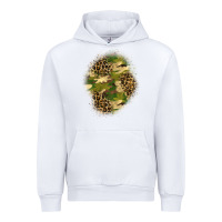 White camouflage and leopard patch  4 Urban Hoodie - BundleAndBundleShop
