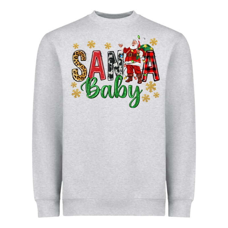 Santa Baby With Santa Heavyweight Sweatshirt by BundleAndBundleShop | Teevron