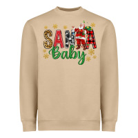 Mushroom Santa Baby With Santa Heavyweight Sweatshirt - BundleAndBundleShop