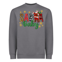 Storm Santa Baby With Santa Heavyweight Sweatshirt - BundleAndBundleShop