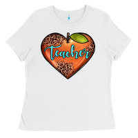 White teacher heart Ladies Tee - JahusDesignShop