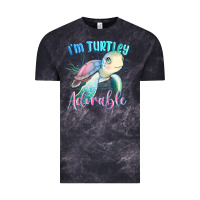 Cloud Black im turtley adorable turtle Vintage Tee - MaliasSmallBusiness