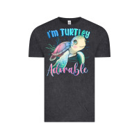 Vintage Black im turtley adorable turtle Vintage Tee - MaliasSmallBusiness