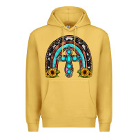 Antique Gold cross rainbow Premium Hoodie - JahusDesignShop