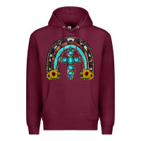 Burgundy cross rainbow Premium Hoodie - JahusDesignShop