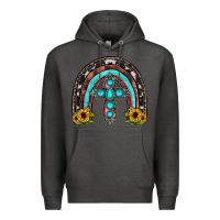 Charcoal Heather cross rainbow Premium Hoodie - JahusDesignShop