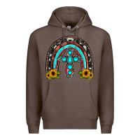 Coffee cross rainbow Premium Hoodie - JahusDesignShop