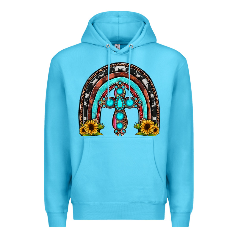 Cross Rainbow Premium Hoodie by JahusDesignShop | Teevron