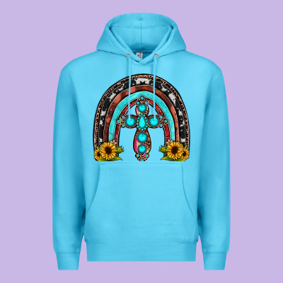 Cross Rainbow Premium Hoodie Designed By Jahusdesignshop