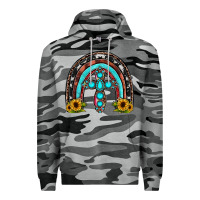 Slate Camo cross rainbow Premium Hoodie - JahusDesignShop