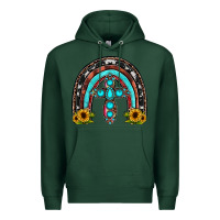 Sports Green cross rainbow Premium Hoodie - JahusDesignShop