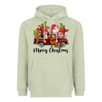 Matcha merry christmas truck gnomies Heavyweight Hoodie - CowGirlArtShop