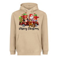 Mushroom merry christmas truck gnomies Heavyweight Hoodie - CowGirlArtShop