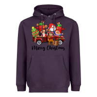 Plum merry christmas truck gnomies Heavyweight Hoodie - CowGirlArtShop