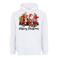 White merry christmas truck gnomies Heavyweight Hoodie - CowGirlArtShop