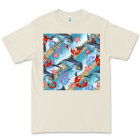 Dolphin And Crab Seamless Pattern Premium Tee | Teevron