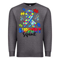 Charcoal Heather support squad autism Premium Sweatshirt - CowGirlArtShop