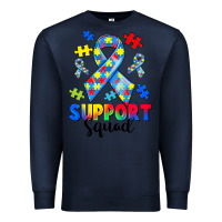 Navy support squad autism Premium Sweatshirt - CowGirlArtShop