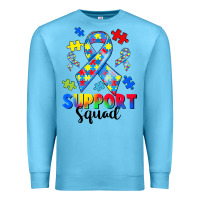 Ocean Blue support squad autism Premium Sweatshirt - CowGirlArtShop