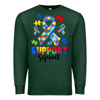 Sports Green support squad autism Premium Sweatshirt - CowGirlArtShop