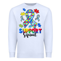 White support squad autism Premium Sweatshirt - CowGirlArtShop