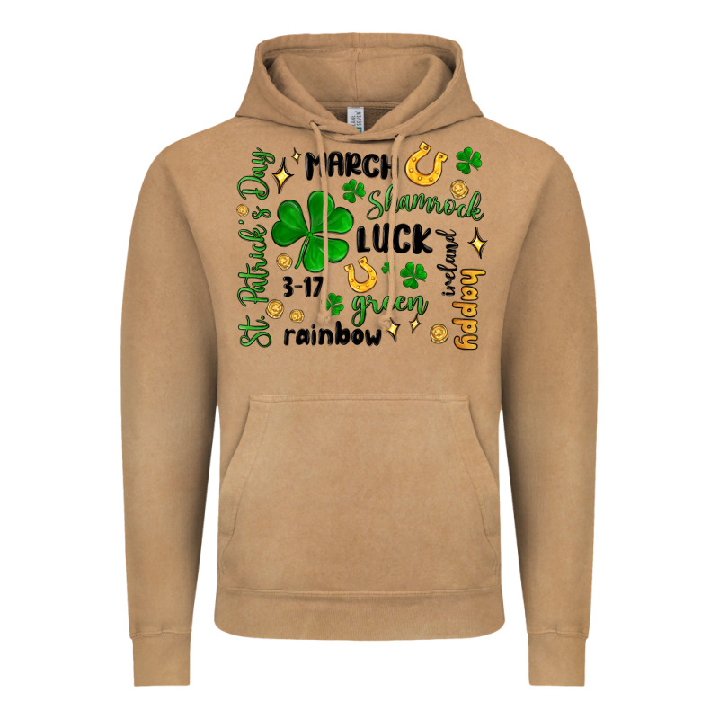 St. Patricks Day Doodle Vintage Hoodie by MaliasSmallBusiness | Teevron