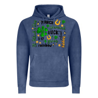 Vintage Denim st. patricks day doodle Vintage Hoodie - MaliasSmallBusiness