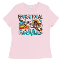 Bubblegum Pink educational rockstar Ladies Tee - JahusDesignShop
