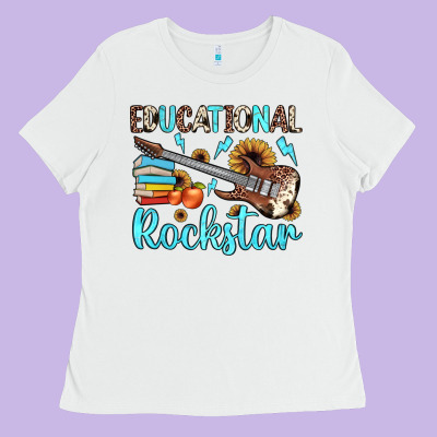 Educational Rockstar Ladies Tee Designed By Jahusdesignshop