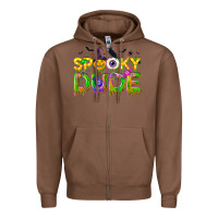 Chestnut spooky dude Zipper Hoodie - NancyCooperArtShop