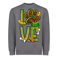 Storm Tie dye St. Patrick's Day love dog paw Heavyweight Sweatshirt - BundleAndBundleShop