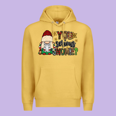 You Serious Gnomie Premium Hoodie Designed By Cowgirlartshop