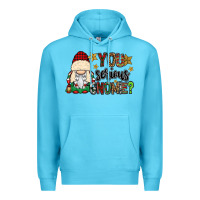 Ocean Blue you serious gnomie Premium Hoodie - CowGirlArtShop