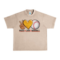 French Oak peace love baseball Urban Heavy Tee - AdoDesignShop