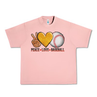 Salmon peace love baseball Urban Heavy Tee - AdoDesignShop