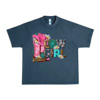 Midnight Navy western cowgirl Urban Heavy Tee - NancyCooperArtShop