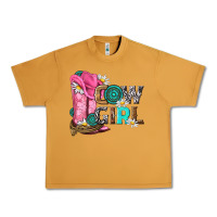 Peanut Butter western cowgirl Urban Heavy Tee - NancyCooperArtShop