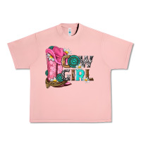 Salmon western cowgirl Urban Heavy Tee - NancyCooperArtShop