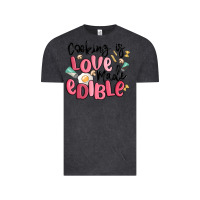 Vintage Black cooking is love made edible Vintage Tee - MaliasSmallBusiness
