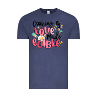Vintage Denim cooking is love made edible Vintage Tee - MaliasSmallBusiness
