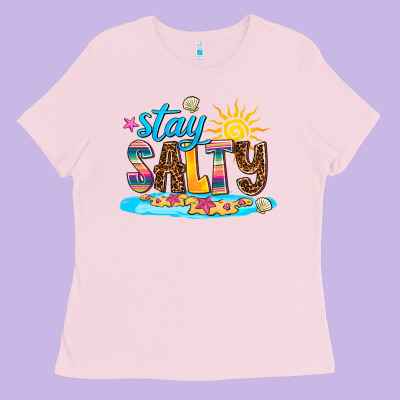Stay Salty Ladies Tee Designed By Adodesignshop