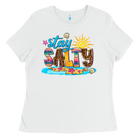 White stay salty Ladies Tee - AdoDesignShop