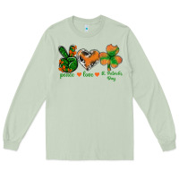Matcha Peace Love St.Patrick's Day Long Sleeve Tee - BundleAndBundleShop