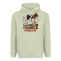 Matcha mooey christmas cow Heavyweight Hoodie - CowGirlArtShop