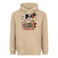 Mushroom mooey christmas cow Heavyweight Hoodie - CowGirlArtShop