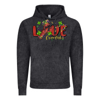 Vintage Black mardi gras love crawfish Vintage Hoodie - MaliasSmallBusiness