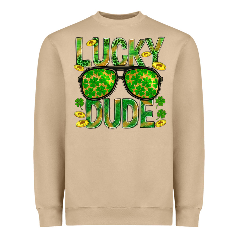 Lucky Dude St Patricks Heavyweight Sweatshirt by BundleAndBundleShop | Teevron