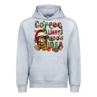 Heather Grey coffee is always a good idea Urban Hoodie - FaDigitalArtStudio