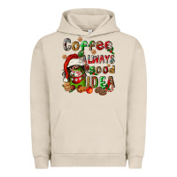 Pigment French Oak coffee is always a good idea Urban Hoodie - FaDigitalArtStudio