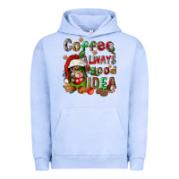 Pigment Grape Ice coffee is always a good idea Urban Hoodie - FaDigitalArtStudio
